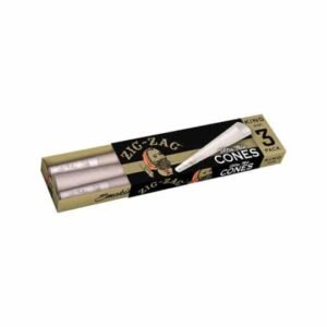 Zig-Zag Unbleached King Size Pre-Rolled Cones – 3 Pack