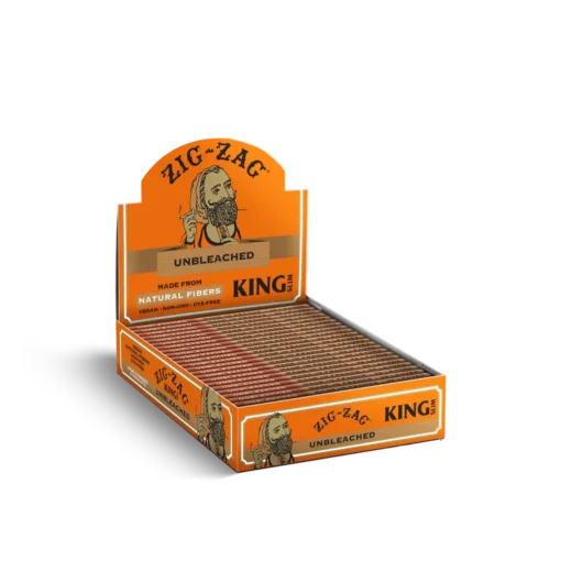Zig‑Zag Unbleached King Size Rolling Papers | Vegan & Slow Burn