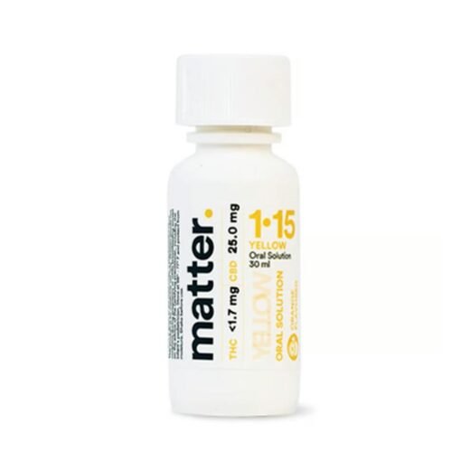 matter. Yellow 1:15 Oral Solution – 30 mL | High-CBD Tincture