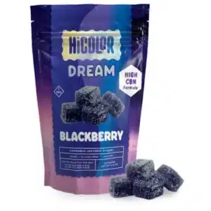 HiColor Dream Chews – Blackberry 10mg CBN/10mg THC | 10ct Sleep Edible