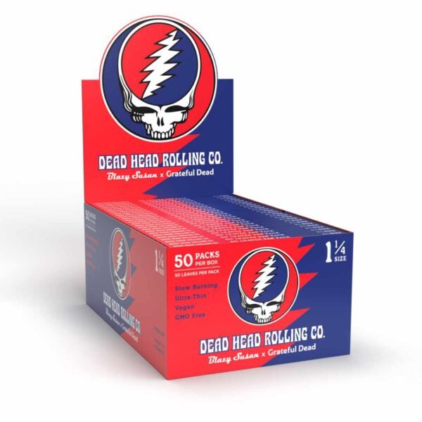 Dead Head 1 1/4 Rolling Papers – 50ct | Natural Slow-Burning Papers